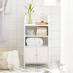 Commode de Salle de Bain BZR56-W Blanc - Bois manufacturé - 41 x 86 x 36 cm