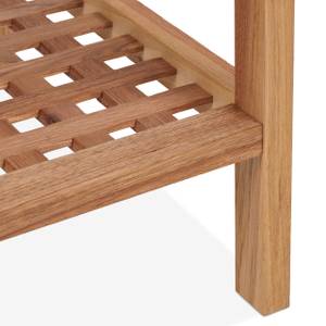 Table d’appoint en verre et en bois Marron - Bois manufacturé - Verre - 40 x 50 x 40 cm