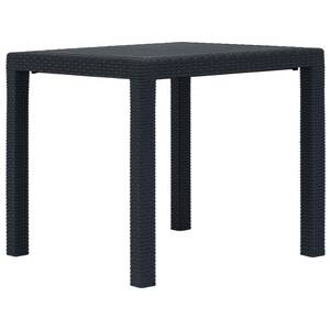 Table de jardin Gris - Matière plastique - 79 x 72 x 79 cm