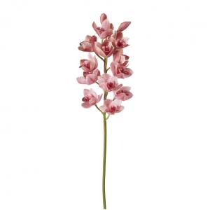 Orchidee Cymbidium Weiß - Kunststoff - 1 x 100 x 1 cm