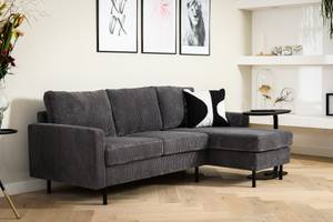 Sofa Moquette Schwarz - Textil - 200 x 80 x 135 cm