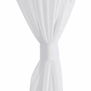 Rideau(lot de 2) 294201 Blanc - Hauteur : 175 cm