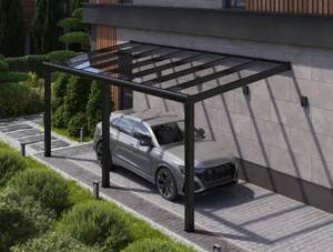 Lamellen Pergola AirCube Weiß frei Weiß - Metall - 700 x 250 x 300 cm