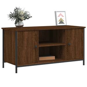 TV-Schrank D332 Eiche Schwarzbraun Dekor