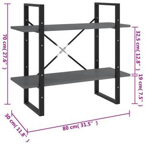 Bücherregal 3007027-1 Steingrau - Höhe: 70 cm