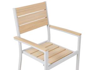 Chaise de jardin PRATO Beige - Blanc