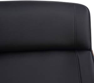 Chaise de bureau Varel Noir - Imitation noyer