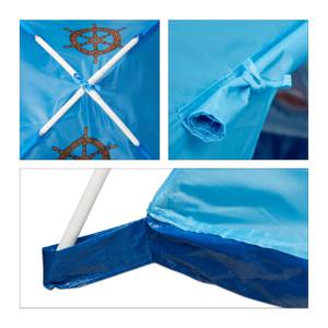 Tente pirate pour enfants bleu Bleu - Matière plastique - Textile - 118 x 90 x 115 cm