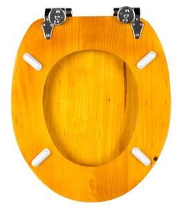 WC-Sitz mit Absenkautomatik Holz Braun - Holzwerkstoff - 38 x 6 x 47 cm