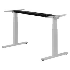 Elektrischer Tisch Premium Line Melamin Weiß - Breite: 180 cm - Silber