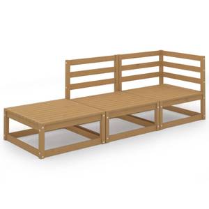 Garten-Lounge-Set (3-teilig) 3009909-1 Braun - Massivholz - Holzart/Dekor - 70 x 30 x 70 cm