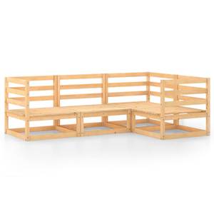 Garten-Lounge-Set (4-teilig) 3009927-1 Braun - Holz