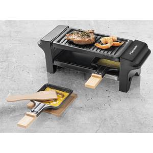 Raclette-Grill Schwarz - Metall - 11 x 11 x 32 cm