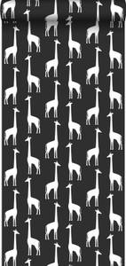 papier peint girafes 7292 Noir