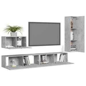 TV-Schrank 4er Set D759 Grau - Holzwerkstoff - 30 x 30 x 60 cm