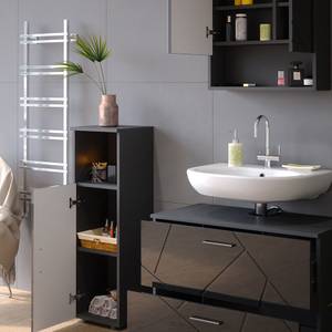 Mobilier de salle de bains Irma Anthracite - Anthracite brillant