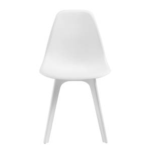 Lot de 4 Chaises Brevik Plastique Blanc