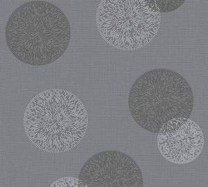 Casual Living - Tapete mit Kreisen Grau - Kunststoff - Textil - 53 x 1050 x 1 cm