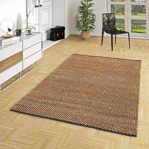 Teppich Jute Salsa Meliert Schwarz - Textil - 120 x 1 x 170 cm