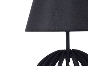 Lampe de table SAMO Noir - Bois manufacturé - 22 x 41 x 22 cm