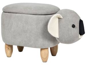 Pouf animal COALA Marron - Gris - Textile - 32 x 37 x 61 cm