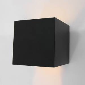 Wandleuchte Muro Noir - Métal - 10 x 10 x 10 cm