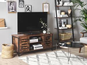 Meuble TV VILSECK Noir - Marron - Bois manufacturé - 110 x 50 x 40 cm