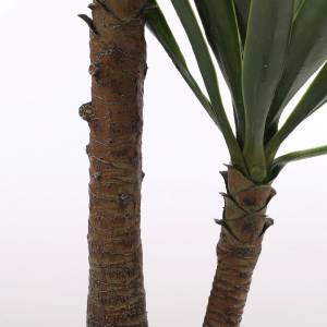 Kunstpflanze Yucca Kunstpflanze Grün - Kunststoff - 60 x 120 x 60 cm