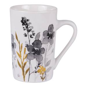 Coffret de 4 mugs Flora Blanc - Porcelaine