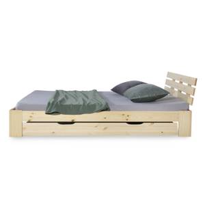 Holzbett mit Bettkasten 2250 Braun - Massivholz - Holzart/Dekor - 144 x 66 x 204 cm