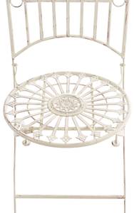 Chaises de jardin Sadao Lot de 2 Blanc crème