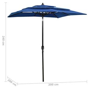 Parasol Bleu - Textile - 200 x 240 x 200 cm