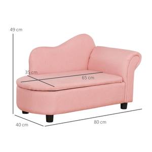 Kindersofa 310-061PK Hellrosa