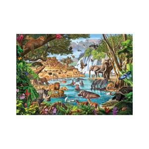 Puzzle Afrika Wasserloch Papier - 27 x 5 x 38 cm