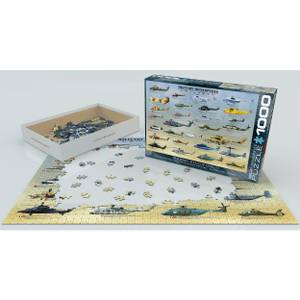 Puzzle Militärhubschrauber 1000 Teile Papier - 26 x 6 x 36 cm