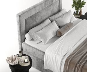 Boxspringbett Imagine Grau - Breite: 180 cm - H4