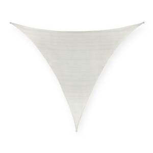 Voile d'ombrage triangulaire PE-HD blanc 300 x 265 cm