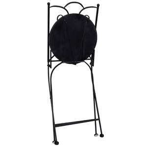 Bistro-Set (3-teilig) 299764-3 Braun - Weiß - Keramik - Metall - 60 x 76 x 60 cm