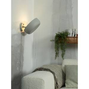 Wandlampe Porto Grau - Metall - 18 x 25 x 11 cm