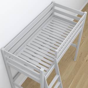 Hochbett N03 mit Schreibtisch Grau - 100 x 200 cm