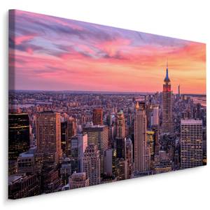 Leinwandbild Panorama New York 3D Effekt 90 x 60 x 60 cm