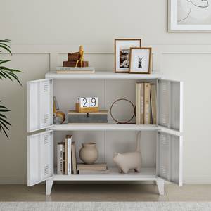 Armoire de bureau métallique Hamina Blanc