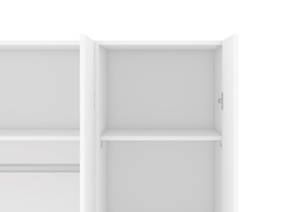 l' armoire Spell Blanc - En partie en bois massif - 116 x 175 x 49 cm