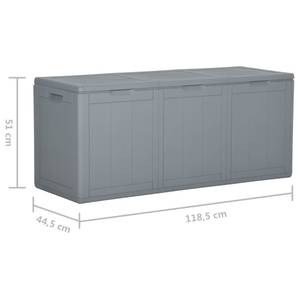 Gartentruhe 3013132-2 Grau - Kunststoff - 119 x 51 x 45 cm