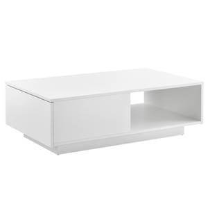 Table Basse de Salon Biskra Blanc - Bois manufacturé - 95 x 31 x 55 cm