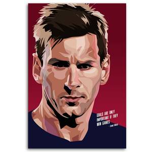 Leinwandbilder Lionel Messi Fußballer 60 x 90 cm