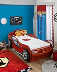 Lit voiture Coupe pour 2 Rouge