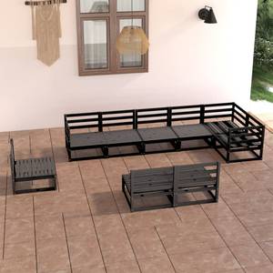 Salon de jardin (lot de 9) 3009799-1 Noir