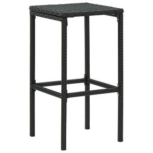 Ensemble de bar de jardin Noir - Métal - 61 x 111 x 61 cm