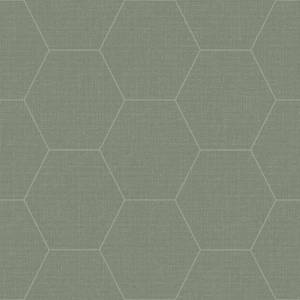 Tapete Wabenmuster 7263 Grau - Naturfaser - Textil - 53 x 1005 x 1005 cm